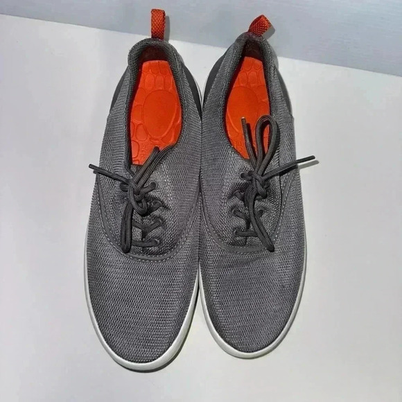 Men's Sperry Sneakers, Gray & Orange Size 9 Boat Shoes - Picture 3 of 12